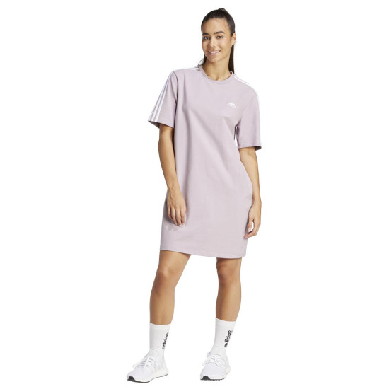 Adidas Γυναικείο φόρεμα Essentials 3-Stripes Single Jersey Boyfriend Tee Dress